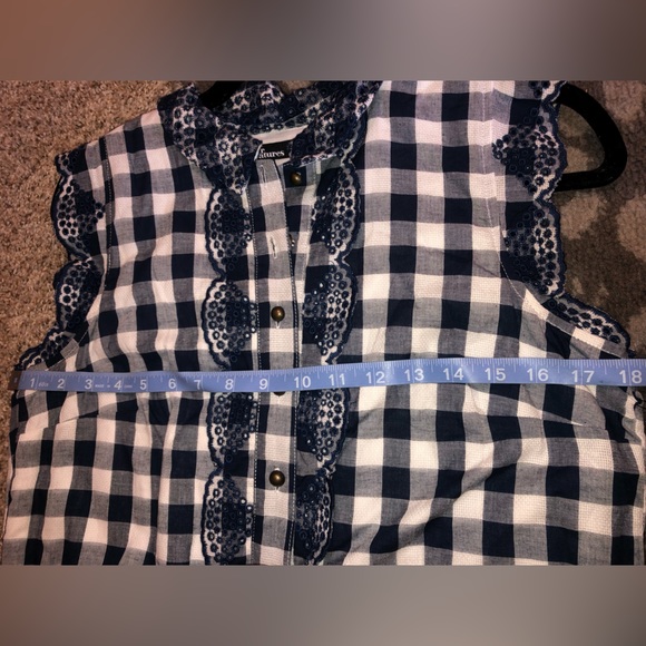 Blue Gingham Collard Button-down Dress from Dear Creatures - Picture 4 of 6